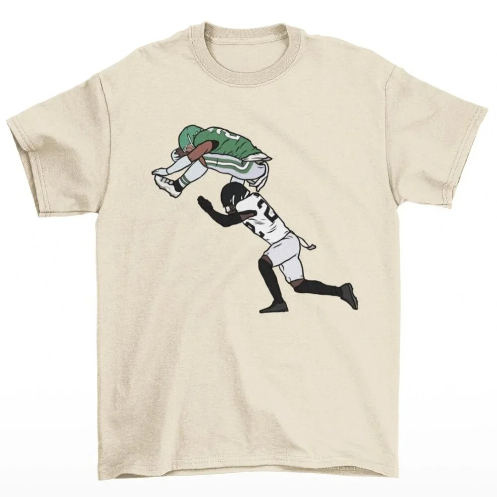 NEW Saquon Barkley Backwards Hurdle T-Shirt - Picture 1 of 2